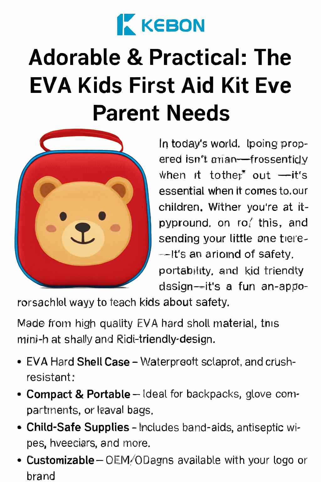Очаровательный и практичный: набор первой помощи EVA Kids, который нуждается в каждом родителям