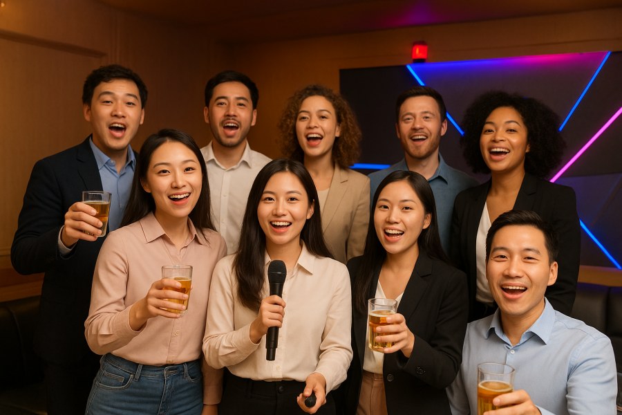 Команда Kebon находит свой ритм в KTV Night!