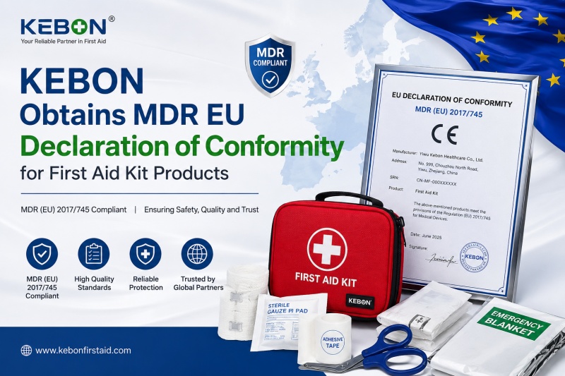 Аптечки первой помощи KEBON получили декларацию соответствия ЕС MDR